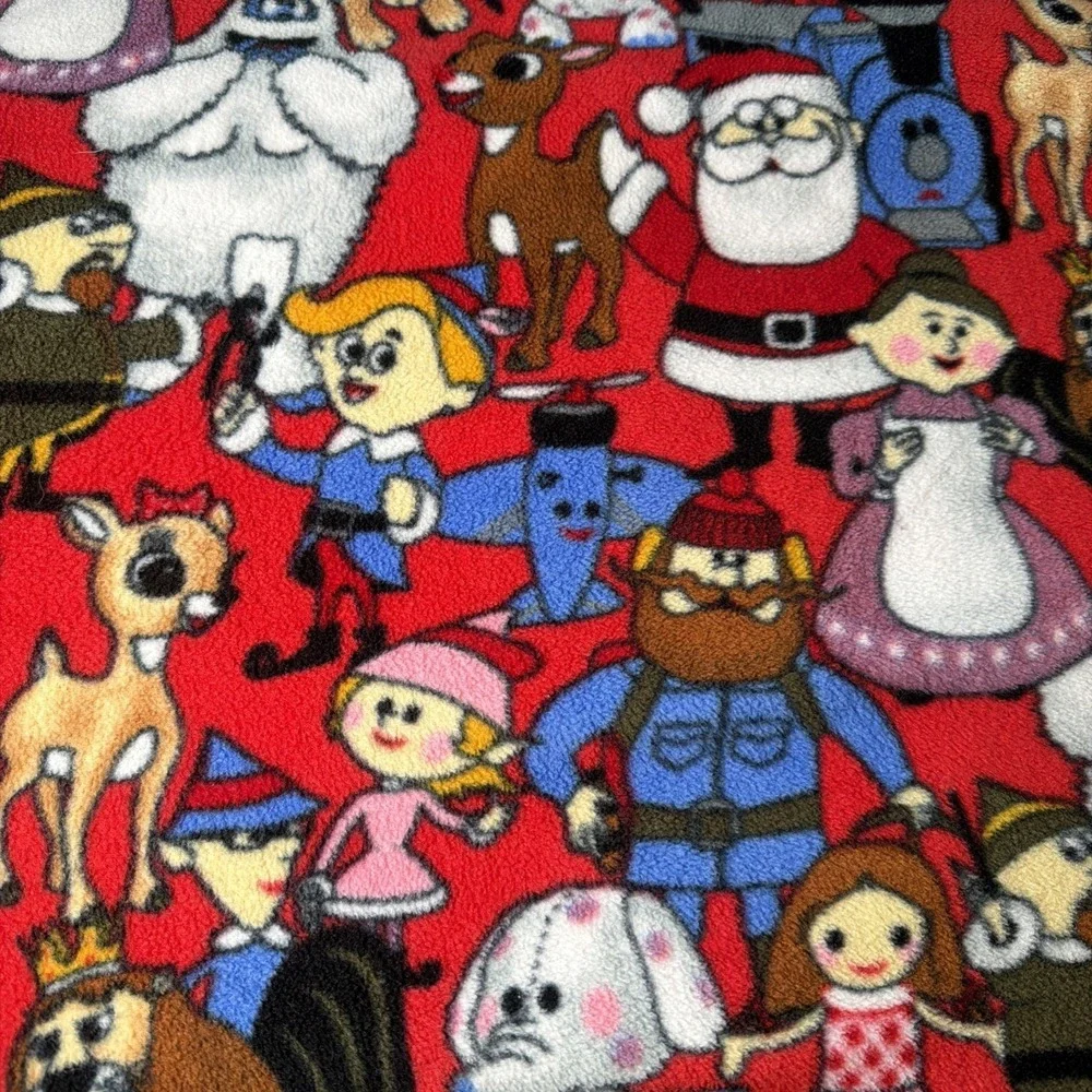 Classic Rudolph The Red-Nosed Reindeer MISFIT TOYS Fleece Material Unused 68x57